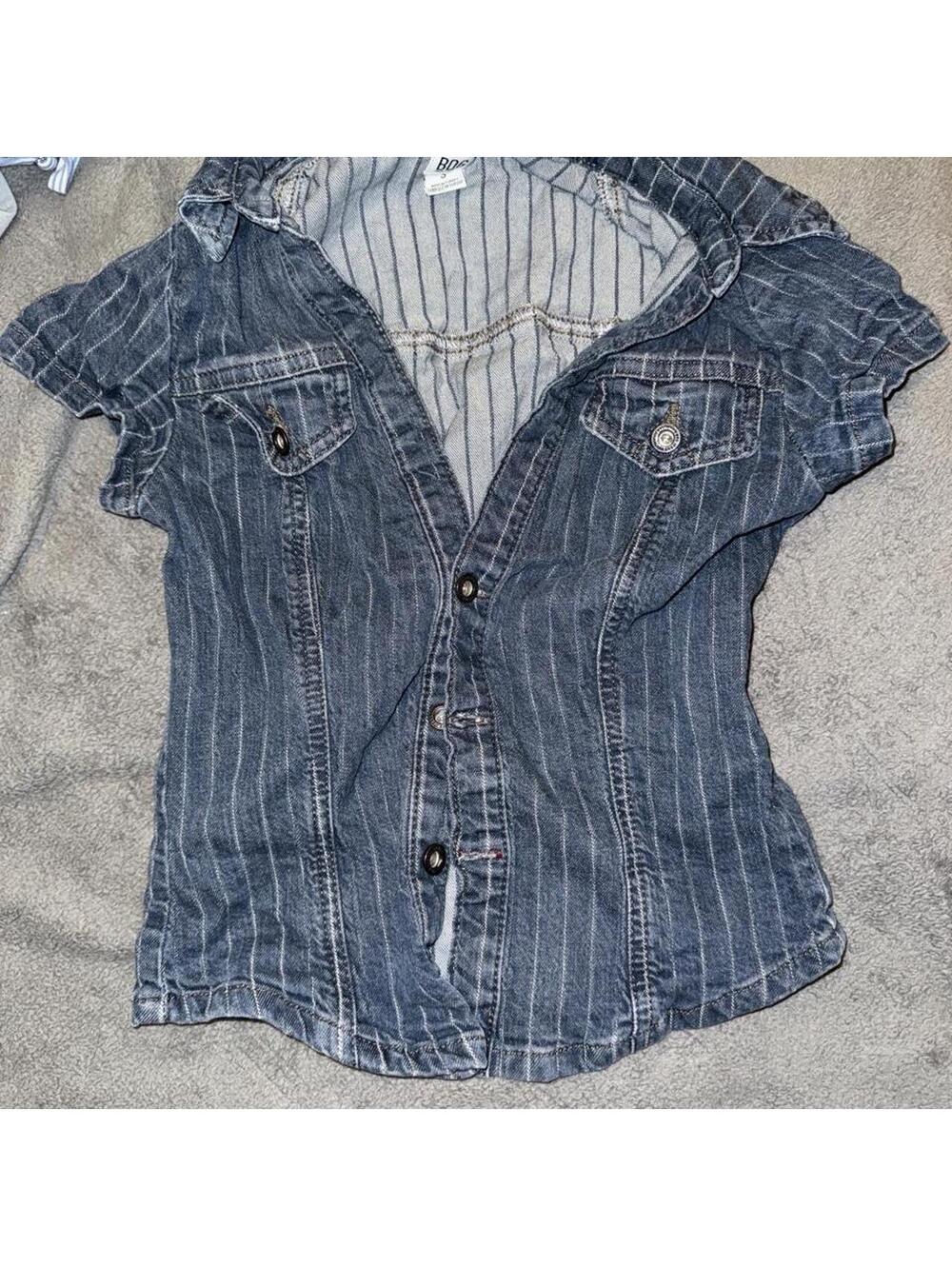 Bdg Women's Blue and Navy Shirt